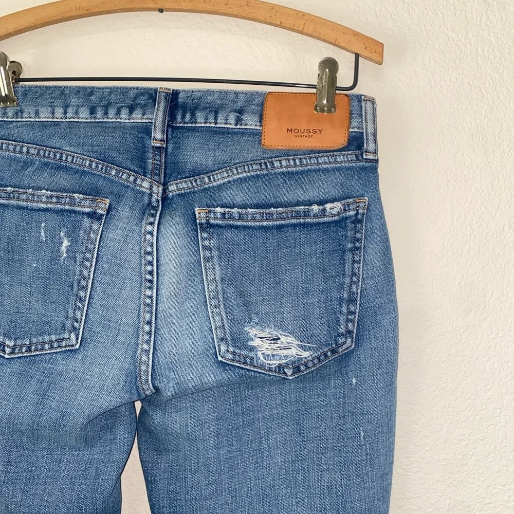 🎈Moussy Vintage Glendele Light Wash Distressed Zipper Fly Skinny Jeans! - Picture 11 of 13